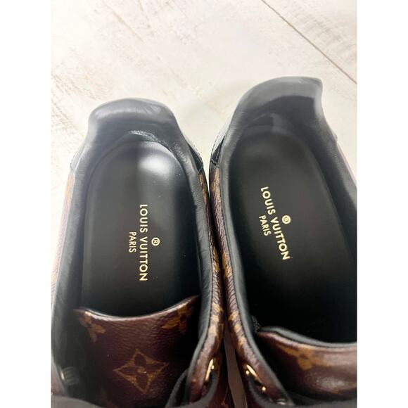 Louis Vuitton Frontrow Monogram Canvas Low Top Sneakers Brown Women's 38.5 / 8 - Picture 11 of 16